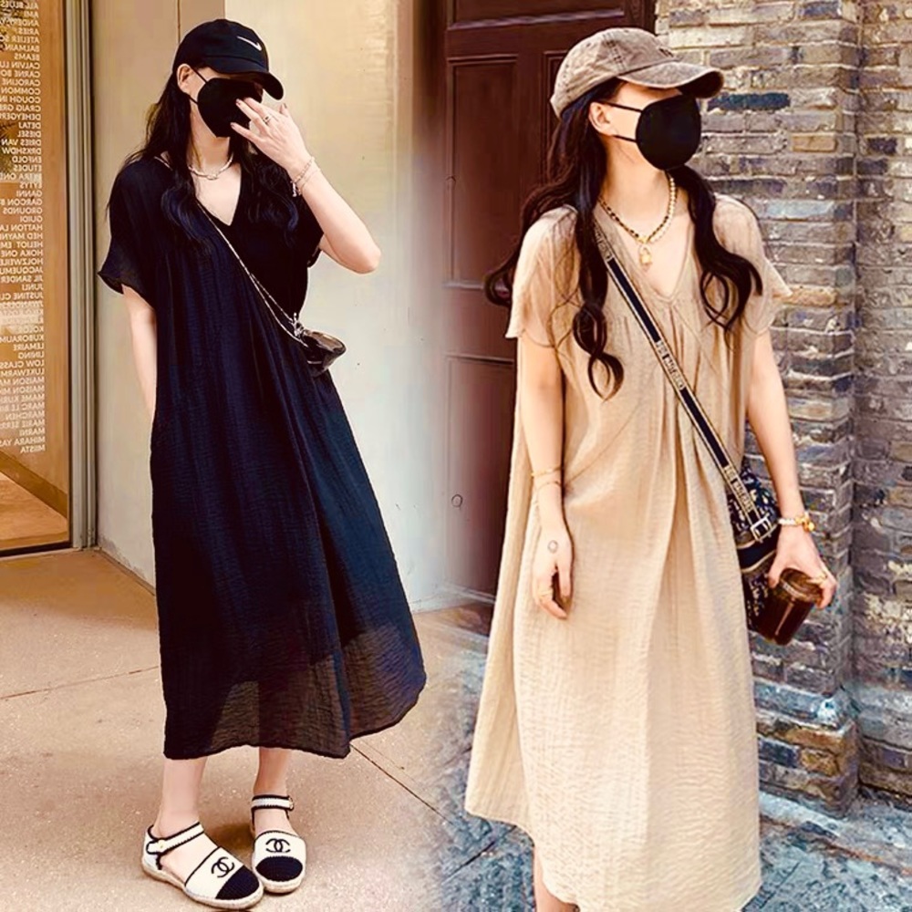 Midi Dress in beige